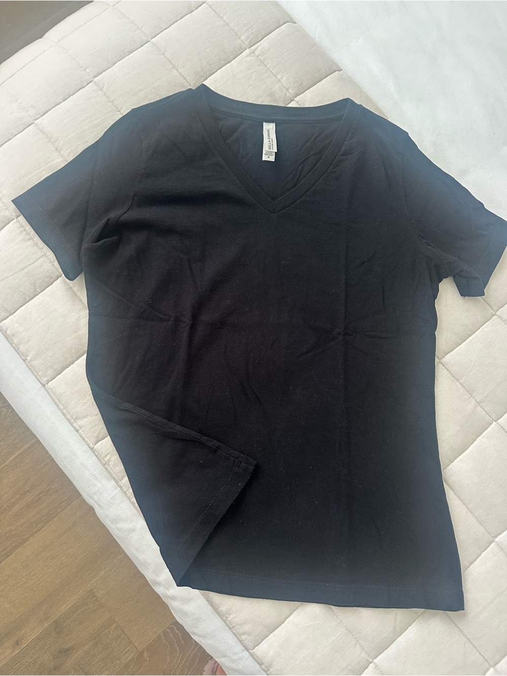 Bella Canvas Black V-Neck Short Sleeve Tee